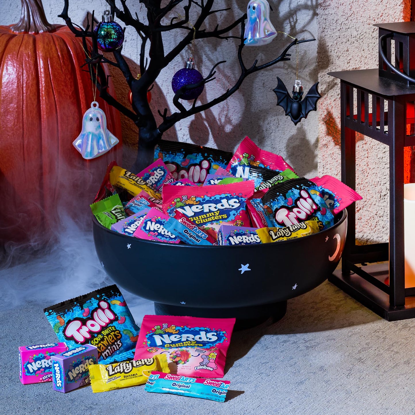 Halloween Candy Core Winners Trick-or-Treat Variety Bag, Nerds Gummy Clusters, Sweetarts, Trolli, Laffy Taffy, and Nerds Original, 180 Pieces, 59.76