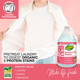 OdoBan Professional Cleaning Neutral pH Floor Cleaner and BioStain and Odor Remover, Made in the USA, 1 Gallon Each