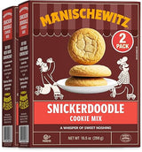 Manischewitz Snickerdoodle Cookie Mix, 10.5 oz (2 Pack) | Kosher for Passover| Dairy-Free Baking Mix | Nut Free | Cinnamon Sugar Flavor | Easy Homemade Cookies