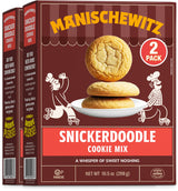 Manischewitz Snickerdoodle Cookie Mix, 10.5 oz (2 Pack) | Kosher for Passover| Dairy-Free Baking Mix | Nut Free | Cinnamon Sugar Flavor | Easy Homemade Cookies