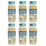 Pereg Whole Grain White Quinoa (12 oz x 6 Pack) Ancient Superfood Pre-Washed Quinoa Grains | Non-GMO, Vegan & Gluten-Free | Rice & Pasta Alternative | Rich in Protein, Fibre & Iron | Plant Protein