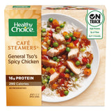 Healthy Choice Cafe Steamers General Tso's Spicy Chicken, Convenient Microwave Meal Made With No Preservatives, Frozen Meal, 10.3 OZ Bowl
