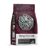 Bones Coffee Company Dragon's Lair - Dark Roast Coffee - Whole Bean - Low-Acid Arabica Coffee Beans - South/Central America and Indonesia Grown