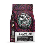 Bones Coffee Company Dragon's Lair - Dark Roast Coffee - Whole Bean - Low-Acid Arabica Coffee Beans - South/Central America and Indonesia Grown