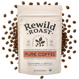 Lineage Provisions Rewild Roast Coffee - Organic Whole Coffee Beans - Arabica Medium Roast - Brown Sugar, Dark Chocolate, Toasted Walnut, Citrus