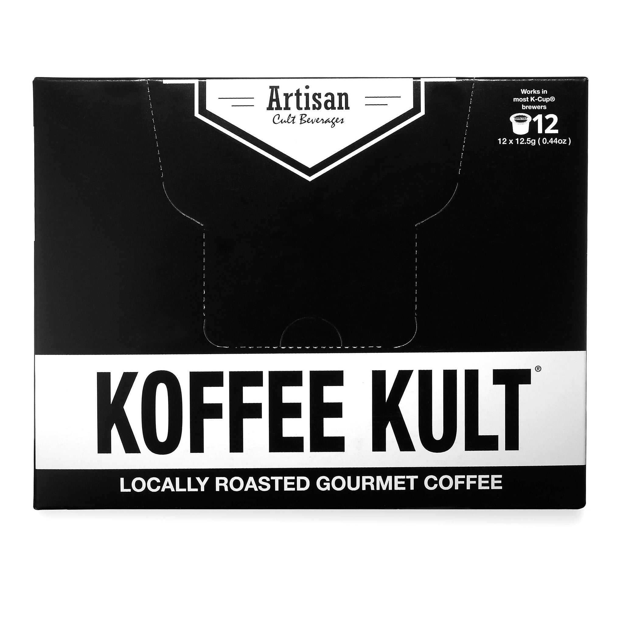 Koffee Kult Premium Decaf Colombia Medium Roast Coffee Single Serve coffee cups in pods - 64 count