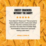 Every Body Eat Snack Cracker Thins Multi-Pack, Cheese-Less - Gluten Free, Vegan, Dairy Free, and Seed Oil Free, (1.1oz Pack of 5)