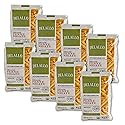 DeLallo Organic Penne Rigate Pasta, Made with 100% Durum Wheat Semolina Flour, Made in Italy, Bronze Cut, Kosher, Vegan, All Natural, 16 oz Bag, (8