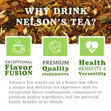 Nelson's Tea - Banana Nut Bread - Caffeine Free - Irresistible Blend of Green and Red Rooibos, Honey Bush & Natural Flavored Tea - Smooth and Creamy