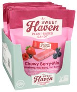Sweet Haven Plant-Based Candy, Chewy Berry-Mix, Naturally Flavored, Vegan Friendly, Gluten Free & Non-GMO, 4.4 Ounce (Pack of 6)