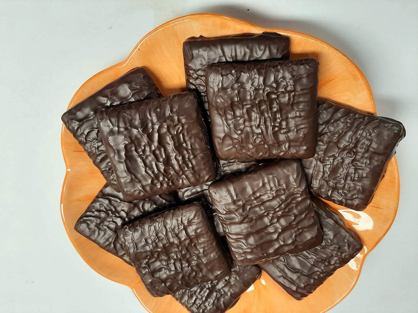 Giambri's Quality Sweets-Belgian Dark Chocolate Covered Graham Crackers, (Twin Pack,Two 6.9 oz packages)