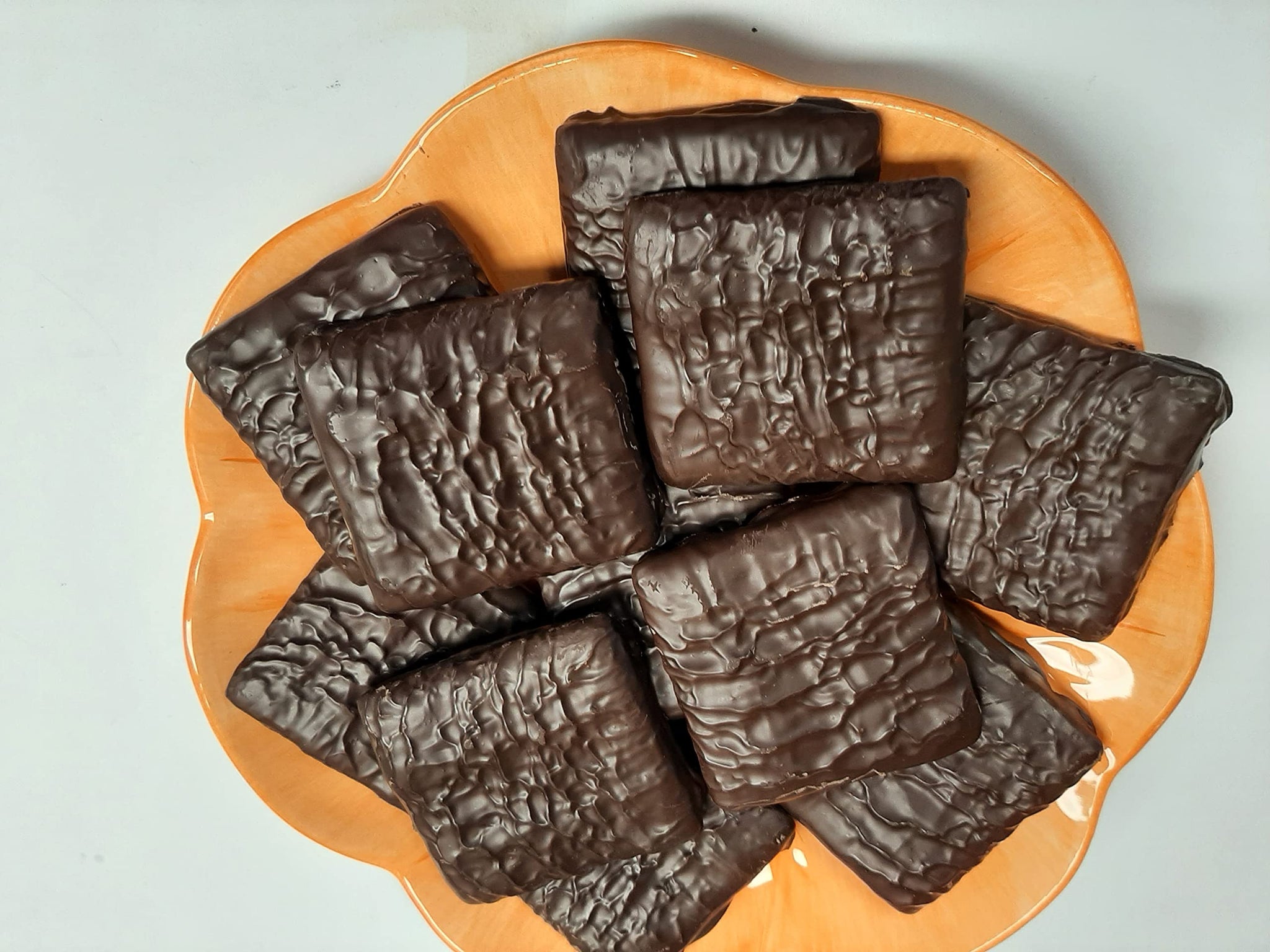 Giambri's Quality Sweets-Belgian Dark Chocolate Covered Graham Crackers, (Twin Pack,Two 6.9 oz packages)
