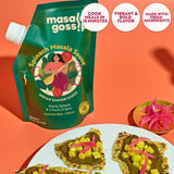 Masala Gossip Spinach Masala Simmer Sauce 10 oz - Authentic Curry Sauce - Plant-Based, Gluten-Free, Seed Oil Free, No Artificial Preservatives - 10 oz
