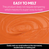 Sweet Shoppe Sunset Orange Melting Wafers, (Sunset Orange, 5 pounds)