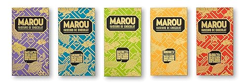 Marou Origins 5 Pack Full Size Bars | Five Vietnam Single Origin Bars, Dairy Free, Gluten Free, Soy Free | 5 x 80g