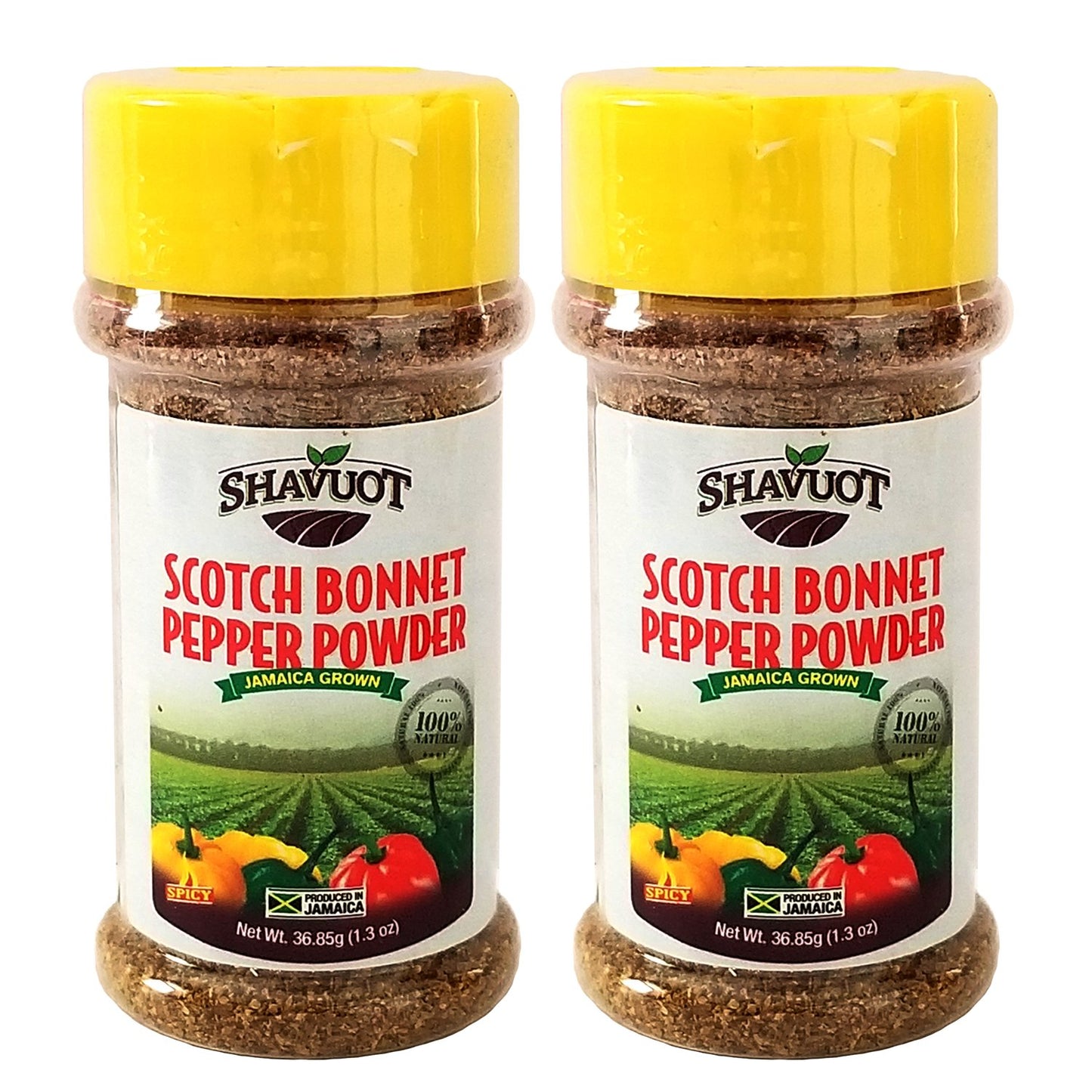 Shavuot Jamaican Scotch Bonnet Pepper Powder 1.3oz (Pack of 2)