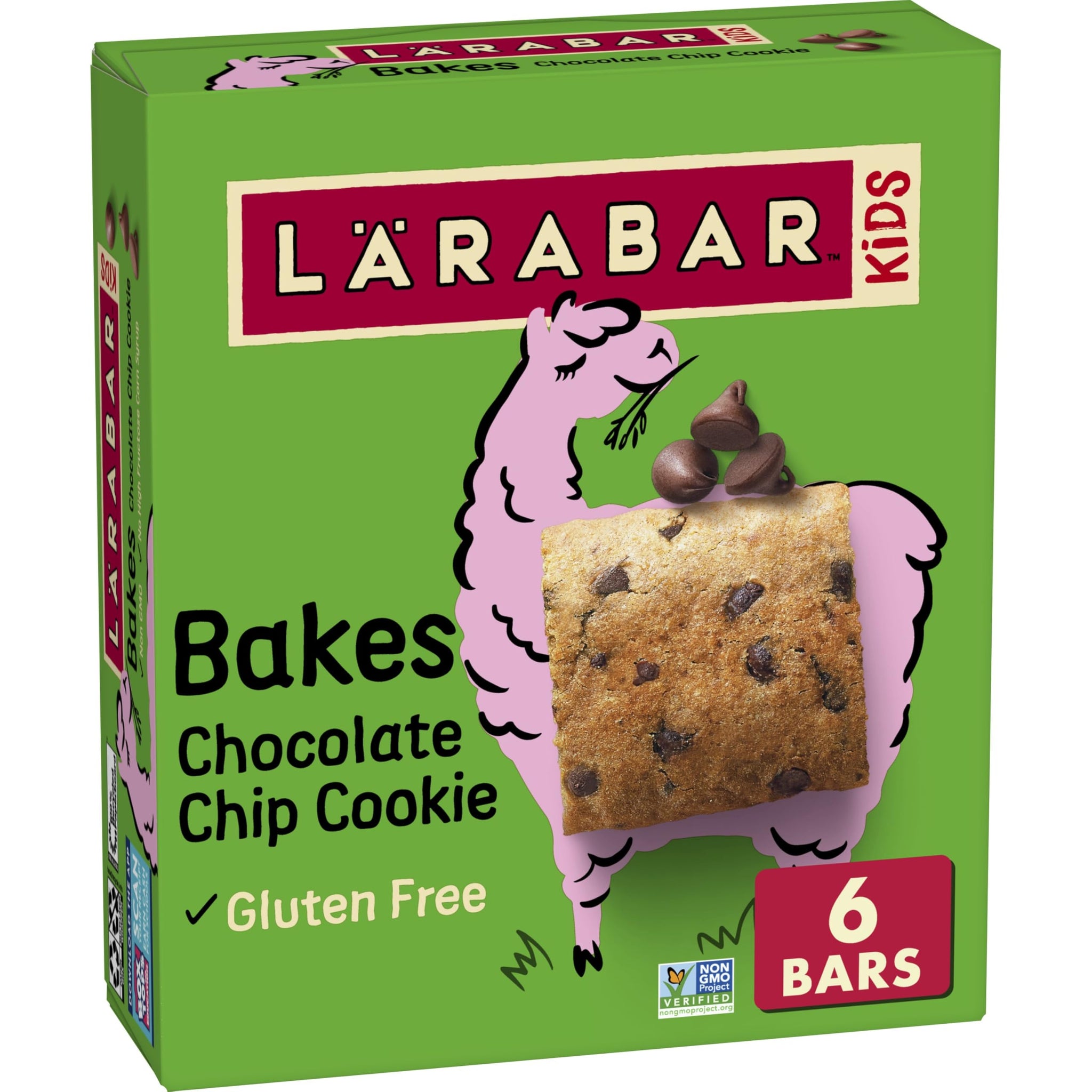 Larabar Kids, Bakes Chocolate Chip Cookie Bars, Gluten Free, 6 Ct, 5.76 oz