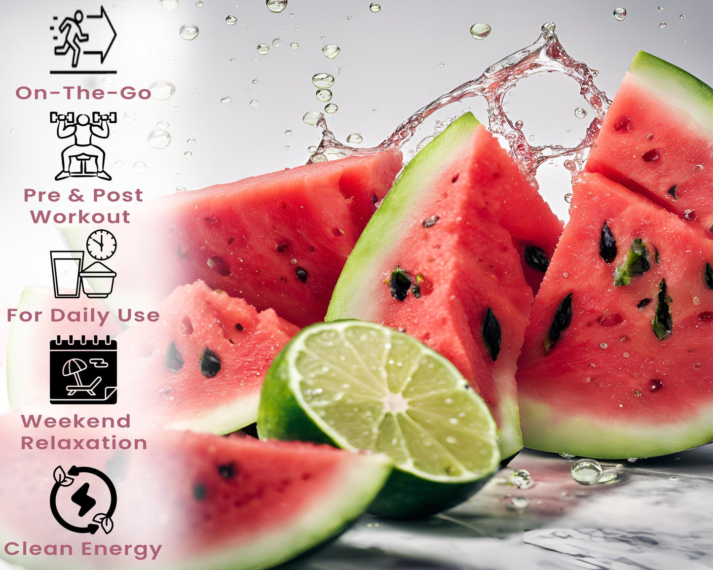 Bobelo Self-Carbonating Hydration Packets - Watermelon Citrus Flavor (15ct) | Low Calorie Electrolyte Drink Mix | Keto Friendly, Sugar Free Water