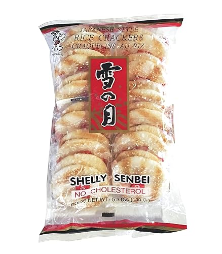 Want Want Big Shelly Shenbei Snowy Crispy Rice Cracker Biscuits - Sugar Glazed 5.30 oz.