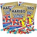 Haribo Goldbears Patriotic 4th of July Gummy Bears, Red, White, and Blue Candy, Independence Day, 4 Ounces, Pack of 3