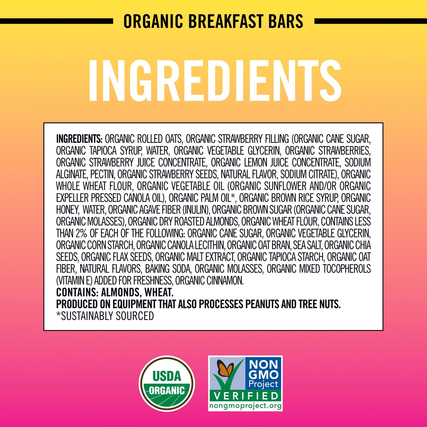 Dave's Killer Bread Strawberry Crumble Naturally Flavored Organic Breakfast Bars, 5 Ct