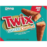 Twix Salted Caramel Chocolate Cookie Candy Bars Share Size Party Candy, Milk Chocolate Bulk Box, 56.4 Oz, 20 Count Bulk Candy Box