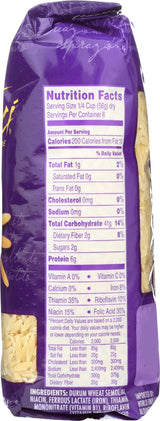 DaVinci Signature, Orzo, 16 Ounce Resealable Bags (Pack of 12)
