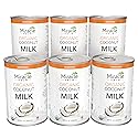 Miracle Palm Organic Coconut Milk Unsweetened - No Gums or Preservatives, Vegan, Dairy Free, Gluten Free, 13.5 Fl Oz Cans (Pack of 6)