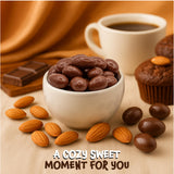 Milk Chocolate Almonds - 2 Pound Bulk Pack - Whole Dry Roasted Milk Chocolate Covered Almonds - Candy for Office, Buffets, Snacking & Gifting