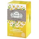 Ahmad Tea Herbal Tea, Camomile & Lemongrass Teabags, 20 ct (Pack of 1) - Decaffeinated & Sugar-Free