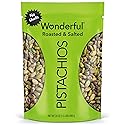 Wonderful Pistachios No Shells, Roasted & Salted Nuts, 24 Ounce Resealable Bag, Protein Snacks, Gluten Free, Healthy Snack