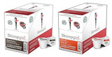 Skinnygirl Flavored Coffee Pods, Single Serve Coffee for Keurig K Cups Machines, 24 Count Americano Espresso Roast and 24 Count Half-Caff Reduced