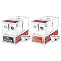 Skinnygirl Flavored Coffee Pods, Single Serve Coffee for Keurig K Cups Machines, 24 Count Americano Espresso Roast and 24 Count Half-Caff Reduced