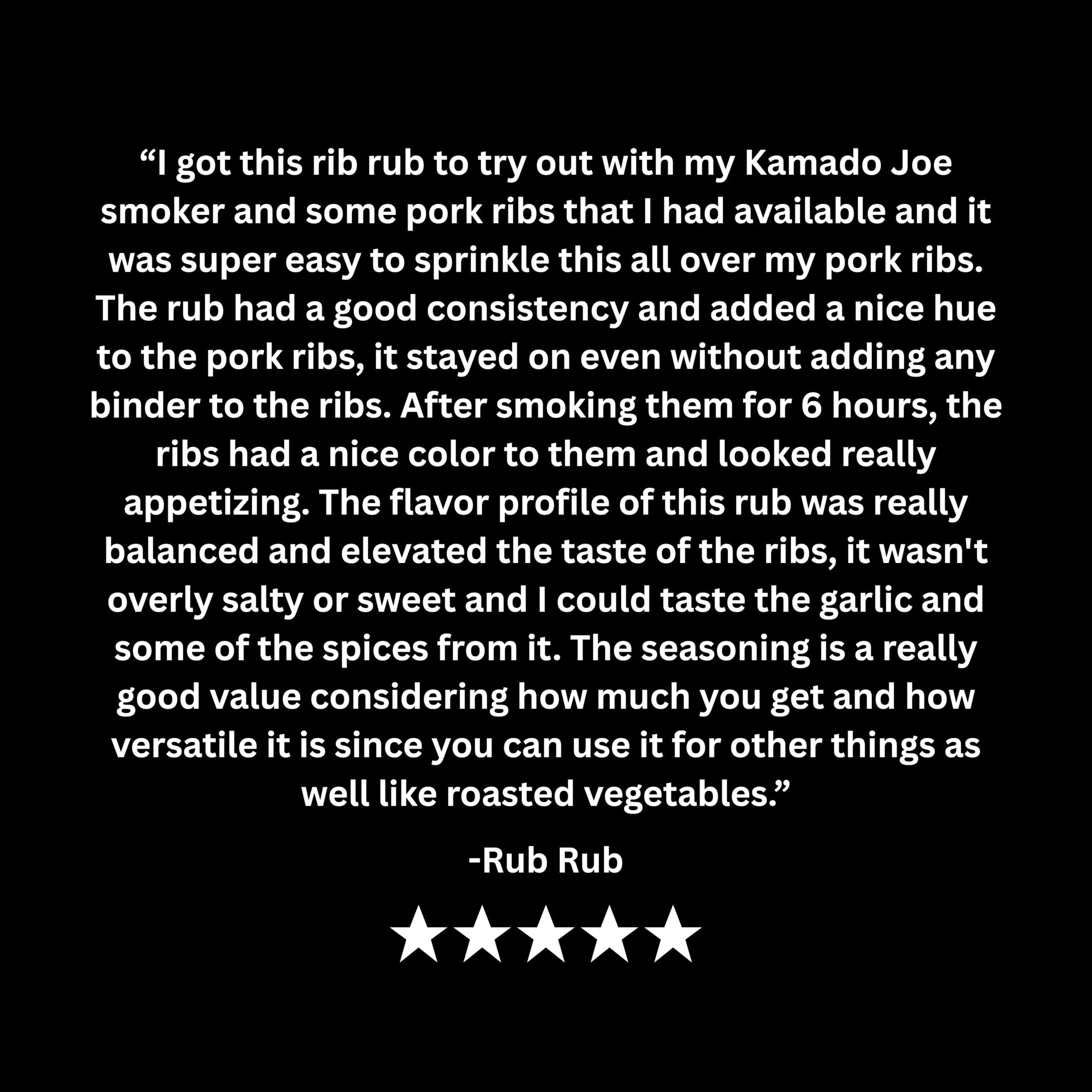 BBQ Rib Rub Seasoning (10 oz) - All Natural Pork Rub for Ribs, Pulled Pork & Chops - No MSG, Gluten Free - Bold Smoky BBQ Flavor - Ope We’re Smokin’