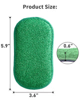 Multipurpose Kitchen Scrub Sponges 6pcs, Heavy Duty Cleaning Non-Scratch Scrub Sponge, Reusable Microfiber Sponge for Household Cleaning, Random