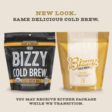 Bizzy Organic Cold Brew Coffee | Light & Bright Blend | Coarse Ground Coffee | Light Roast | Micro Sifted | Specialty Grade | 100% Arabica | Brew Bags