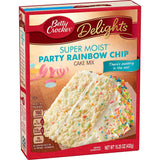 Betty Crocker Party Rainbow Chip Cake Mix and Rainbow Chip Frosting Bundle (2 Items)