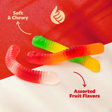 Gummy Worms | 2-Pound Bag | Bulk Gummy Candy for Snacking, Sharing, Buffets, Party Favors & Goodie Bags | Assorted Fruit Gummies | Classic Chewy Candy
