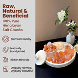 POHS Himalayan Pink Salt Chunks 11 Lbs Bag 100% Authentic Pure Natural Rock Salt Crystals, Extra Large1 .5 to 2.5 Inches chunks of rock himalayan