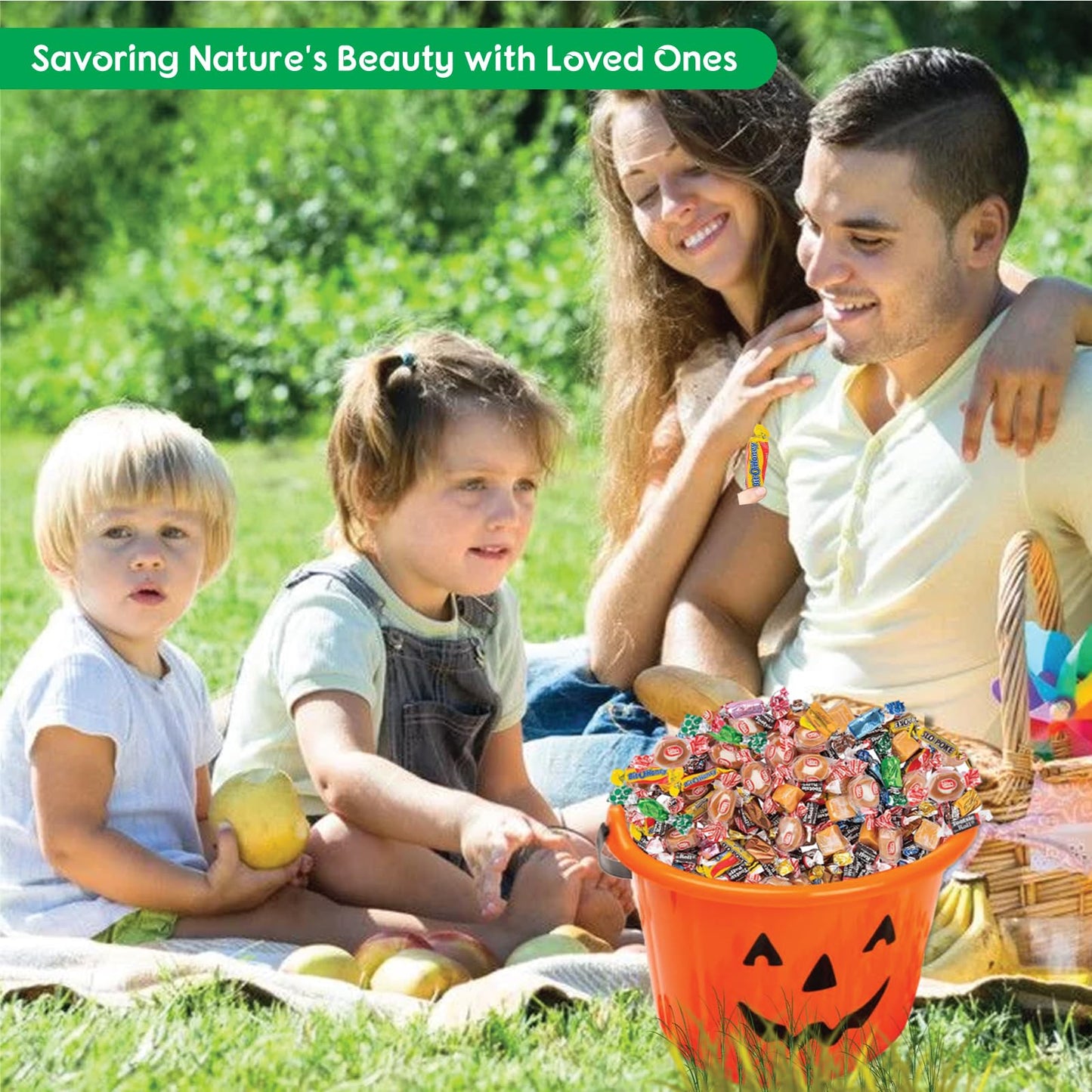Fun Express Chewy Candy Variety Pack Fun Size 4 lbs - Bulk Individually Wrapped Assorted Mix for Halloween, Pinata, Party Favors, Classroom & Office |