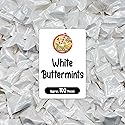 White Buttermints - 100 Count - Butter Mints Individually Wrapped - Wedding Mints - Perfect For Engagement Parties, Bridal Shower, Rehearsal Dinners