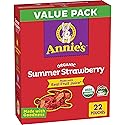 Annie's Organic Bunny Fruit Flavored Snacks, Summer Strawberry, Gluten Free, Value Pack, 22 Pouches, 15.4 oz