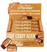 Harken Sweets The Nutty One, Oat Milk Chocolate Candy Bars with Peanuts and Date Caramel, Sweetened with Dates and No Sugar Added, High Fiber Snack