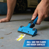 Unger Professional Connect and Clean 4" All-Purpose Scraper, Window, Glass, and Floor Scraping Tool Supplies, Adhesive Removal, Gum, Stickers, Paint