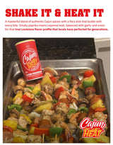 Cajun Nation Low Sodium Cajun Seasoning 7oz Can- Louisiana Certified Cajun- No MSG, Gluten Free- Spicy Cajun Heat Seasoning for Chicken, Seafood