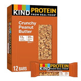 KIND Protein Bars, Crunchy Peanut Butter, Gluten Free, Healthy Snacks, 12g Protein, 12 Count