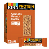 KIND Protein Bars, Crunchy Peanut Butter, Gluten Free, Healthy Snacks, 12g Protein, 12 Count