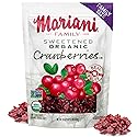 Mariani Organic Dried Cranberries, 30oz, Bulk Family Size Value Pack, Sweetened Organic Cranberries Dried Fruit, Vegan, Gluten-Free