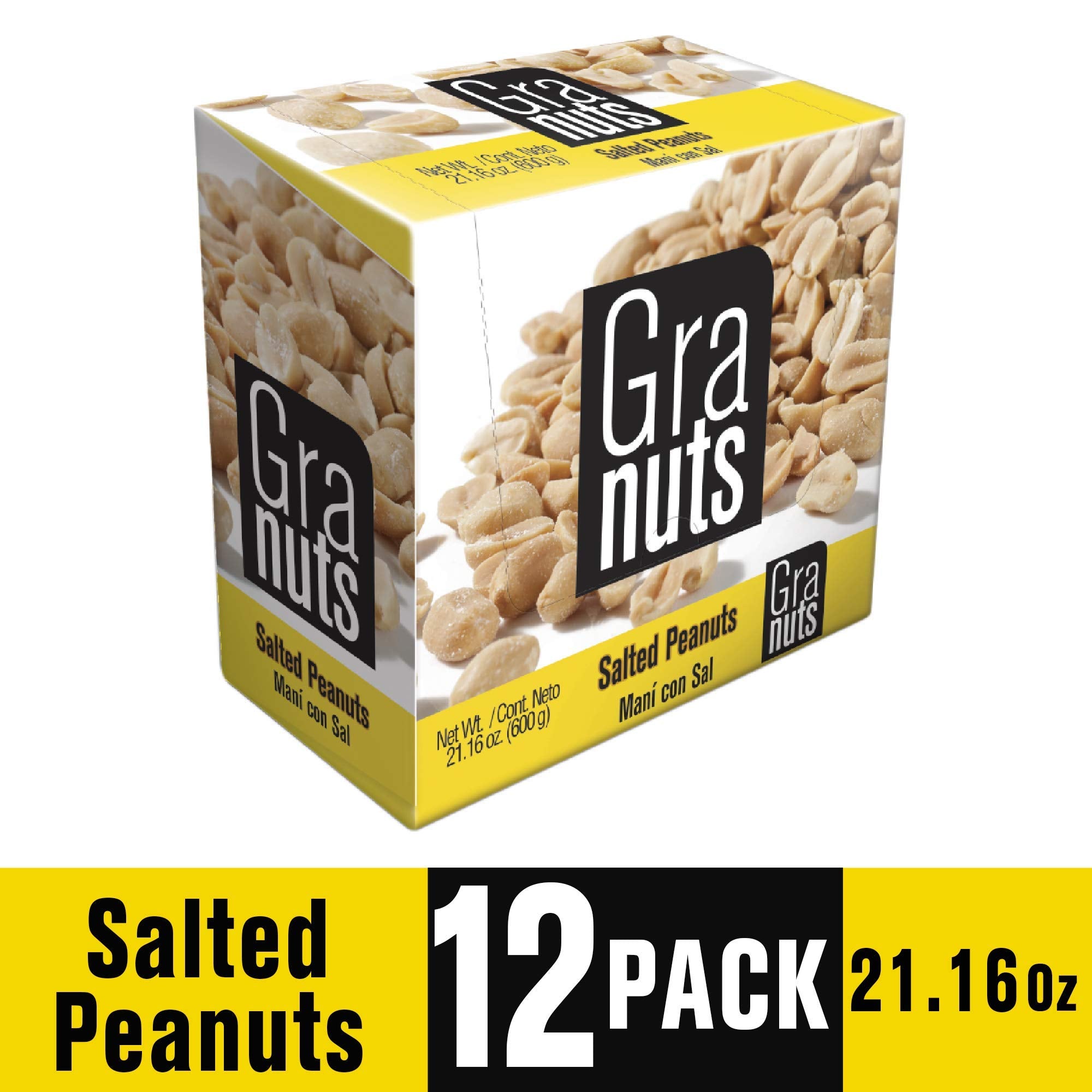Granuts On the Go, Salted Peanuts, 12 bags of 1.79 oz per Pack, Pack of 1