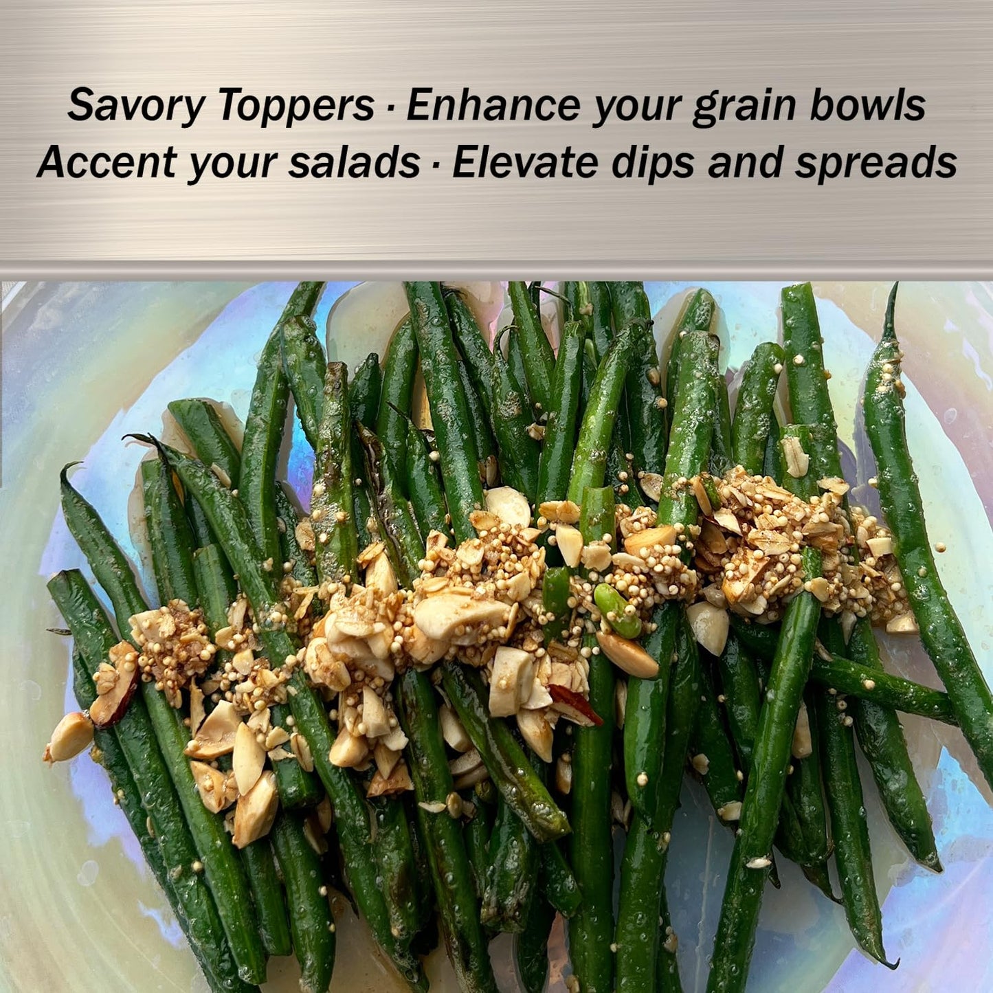 Laura’s Gourmet, Over The Top Savory Seasoned Ancient Grain Blends, “The Southeast Asian,” 10 oz. Tin, All-Natural, Gluten-Free Topper for Salads